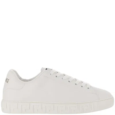 Versace Greek Sneaker In White