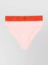 Versace Greek Waistband High-rise Slip In Pink