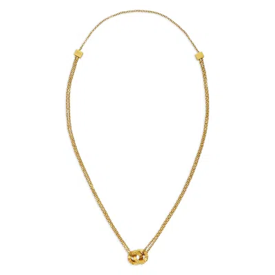 Versace Greek-motif Necklace In Gold