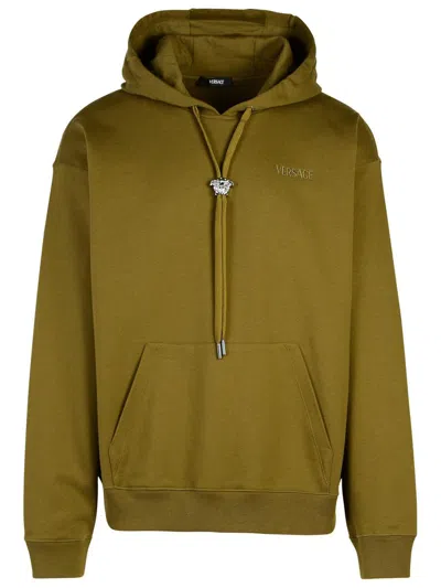 VERSACE VERSACE GREEN COTTON SWEATSHIRT