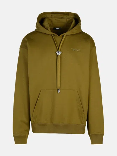 Versace Green Cotton Sweatshirt