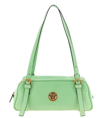 Versace Green Embleme Medium Shoulder Bag