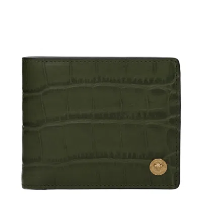 Versace Green Leather Wallet