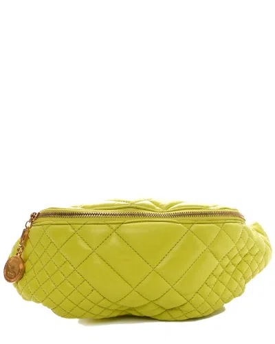 Versace Green Nappa Leather Quilted Medusa Belt Bag Green (authentic Pre-  Loved)