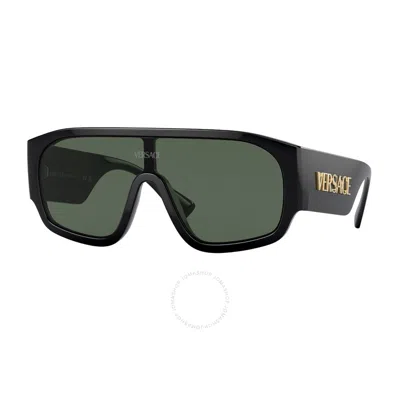 Versace Green Shield Ladies Sunglasses Ve4439 Gb1/87 33 In Black