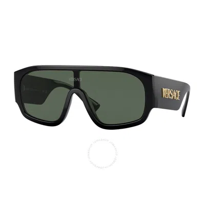 Versace Green Shield Ladies Sunglasses Ve4439 Gb1/87 33
