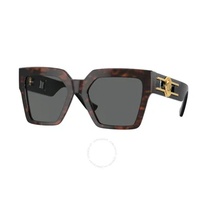 Versace Grey Butterfly Ladies Sunglasses Ve4458 542987 54 In Black