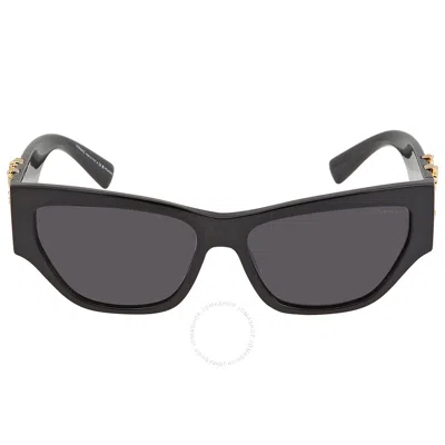 Versace Grey Cat Eye Ladies Sunglasses Ve4383 Gb1/81 56