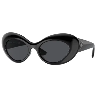 Versace Grey Cat Eye Ladies Sunglasses Ve4456u Gb1/87 52