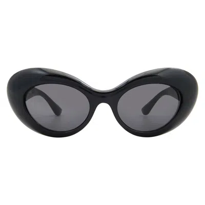 Versace 52mm Oval Sunglasses In Brown