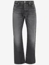 Versace Stone Denim Jeans With Belt Loops In Black