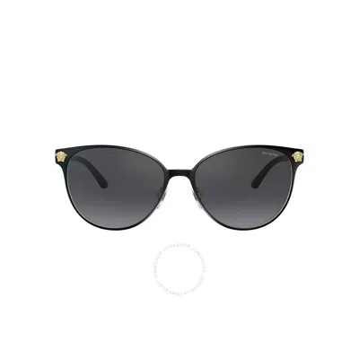 Versace Grey Gradient Cat Eye Ladies Sunglasses Ve2168 1377t3 57