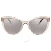Versace Grey Gradient Mirror Cat Eye Ladies Sunglasses Ve4348 52706v 57 In Gray