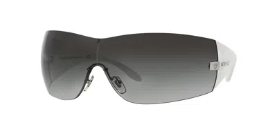 Versace Grey Gradient Shield Ladies Sunglasses Ve2054 10008g 141 In Gray