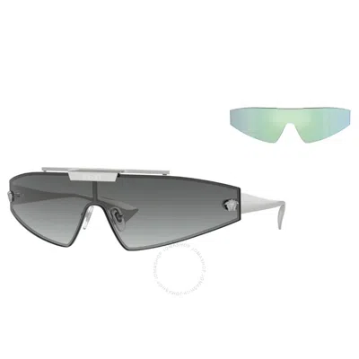 Versace Grey Gradient Shield Ladies Sunglasses Ve2265 100011 144