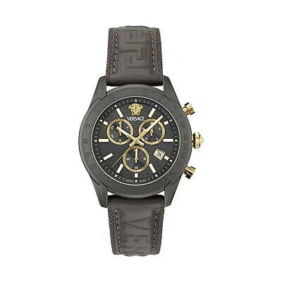 Pre-owned Versace Grey Mens Chronograph Watch Chrono Master Ve8r00124