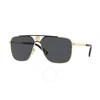 Versace Grey Navigator Men's Sunglasses Ve2238 143687 61