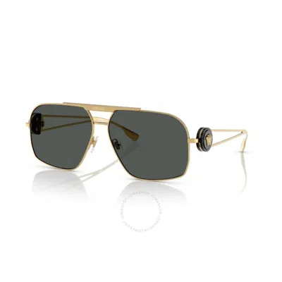 Versace Grey Navigator Men's Sunglasses Ve2269 100287 62