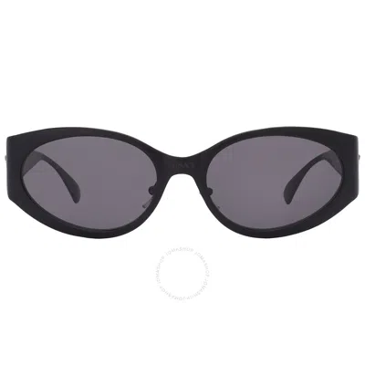 Versace Grey Oval Ladies Sunglasses Ve2263 126187 56 In Black