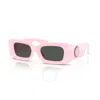 Versace Medusa Rectangle Plastic Sunglasses