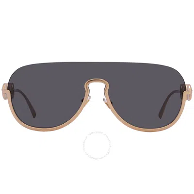 Versace Grey Shield Ladies Sunglasses Ve2215 100287 39 In Gray