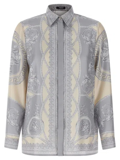 VERSACE VERSACE PRINTED SILK SHIRT