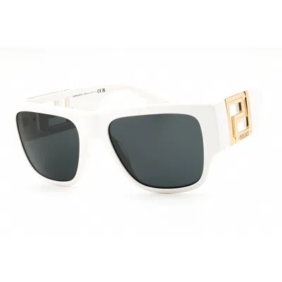 Versace Grey Square Men's Sunglasses Ve4403 314/87 57 In ["white"]