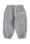 Versace Grey Trackpants With Logo For Baby In Gray