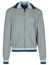 Versace Grey Virgin Wool Sweater In Grey