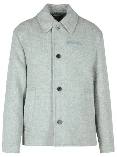 VERSACE VERSACE GREY WOOL JACKET