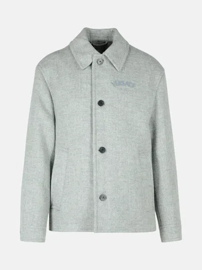 Versace Grey Wool Jacket
