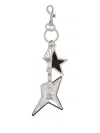 Versace Silver-tone Metal Key Ring And Clasp In Silver