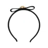Versace Gianni Ribbon Headband In Black