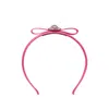 Versace Gianni Ribbon Headband In Pink