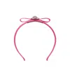 Versace Gianni Ribbon Headband In Pink