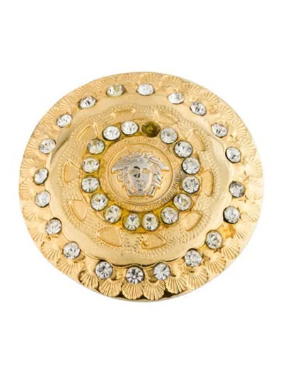 Pre-owned Versace Hair Clip In Gold