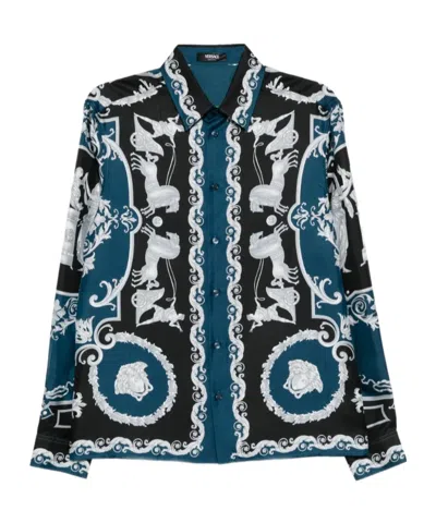 VERSACE HALL OF HERO PRINTED SHIRT