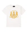 Versace Hall Of Heroes Crest Cotton Jersey T-shirt In White