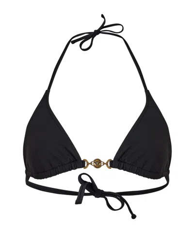 Versace Halter Bikini In Black