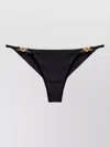 Versace Halter Bikini Briefs High Cut Hardware In Multi