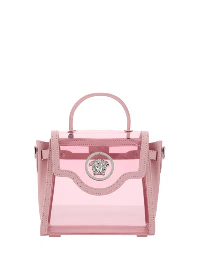 Versace Handbag In English Rose-palladium