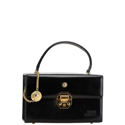 Pre-owned Versace Handbag Vanity Bag () In Black