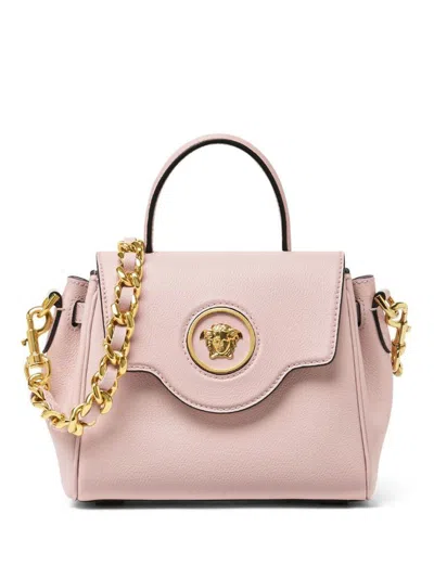 Versace Small La Medusa Tote Bag In Pink