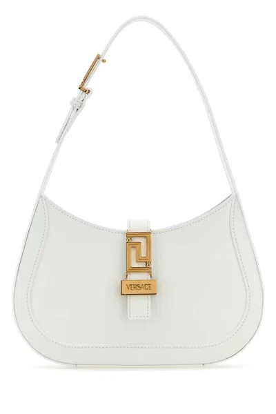 Versace Greca Goddess Handbags In White