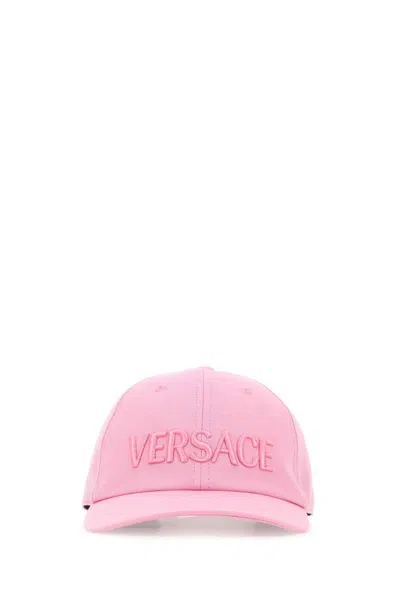Versace Baseball Hat In Nude & Neutrals