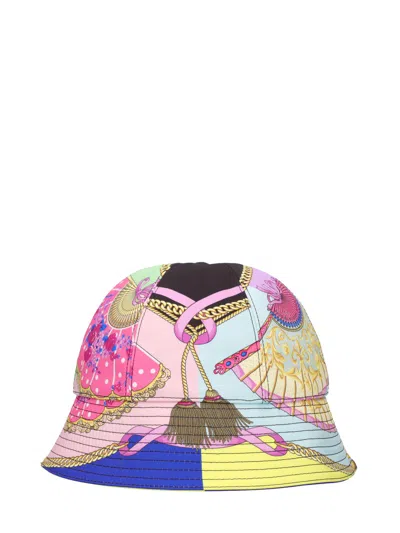 Versace Hat To Bucket Multicolor In Pink