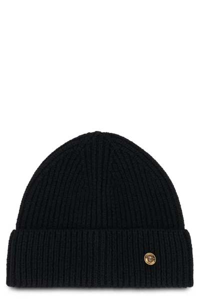 Versace Hat With Jellyfish In Black