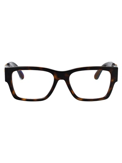 Versace Havana Injectate Glasses In Metallic