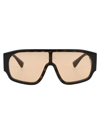 Versace Havana Nylon Sunglasses In Black