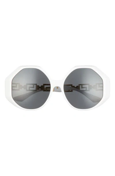 Versace Havanna 59mm Sunglasses In White/dark Grey